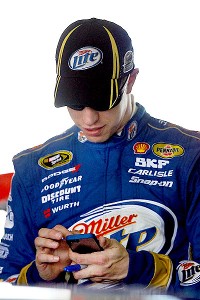 Brad Keselowski is one of the most active NASCAR drivers on Twitter.
