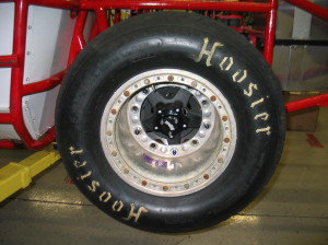 Choosing the right tires is key in dirt racing.