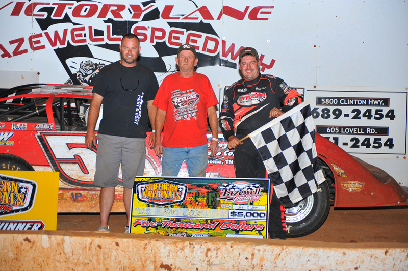 Ray Cook and crew in victory lane at Tazewell.