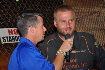 Mike Marlar was interviewed in Victory Lane several times in 2015