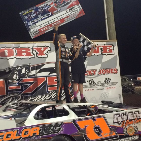 Kyle Courtney in Victory Lane at I-75