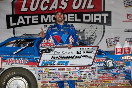 Richards has found himself in victory lane in his Rocket on multiple occasions in 2016