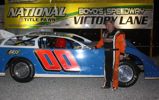 Jeff Smith was the Crate Late Model winner at Boyd's