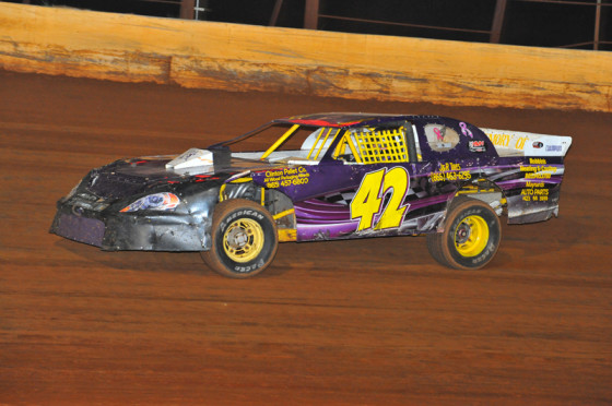 Robbie Comer was the Street Stock winner on Saturday at SMS