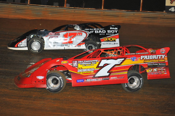 Eckert(7) and McDowell go side-by-side