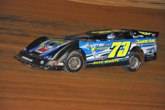 Trevor Sise won Saturday night's Limited Late Model feature at 411