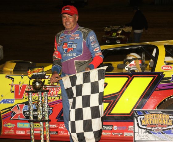 Billy Moyer after his Deep Fried 75 win